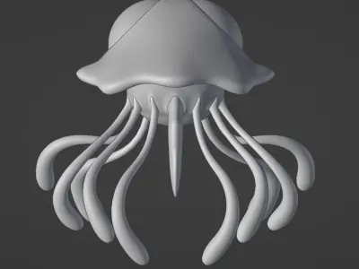 Tentacruel Pokemon 3D Low-poly 3D model