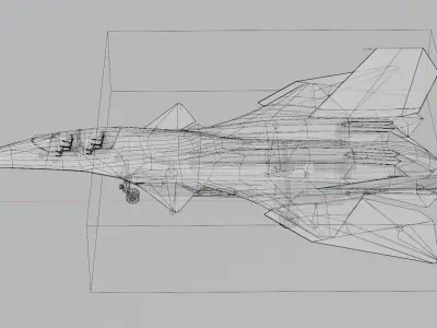 J-50 White Emperor Low-poly 3D model