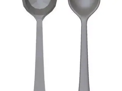 Spoon two spoons Free 3D model purchase