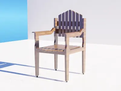 Living Room Chair 001 3D model