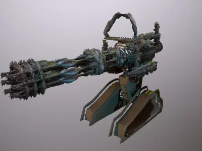 Sci-Fi Turret 3D model