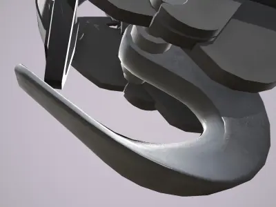 Helicopter Cargo Hook Low-poly 3D model