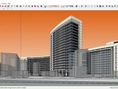 Sketchup Hospital F5 3D model
