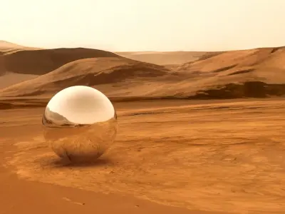 Mars Desert Landscape 8K HDRI  360Panorama EXR HDR JPG 3D model