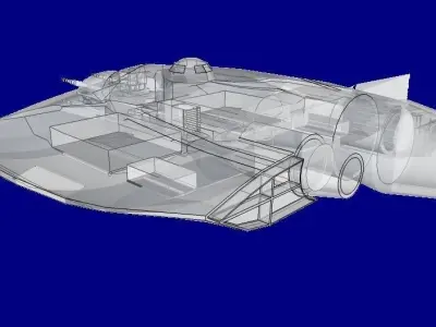 SQ Conqueror - Multirole space combat corvette class 3D print model