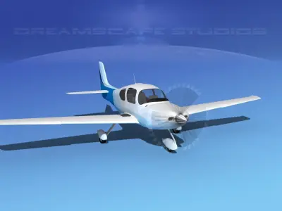 Cirrus SR22 V09 3D model