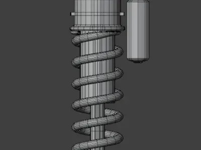 Shock with Gas Chamber Low-poly 3D model