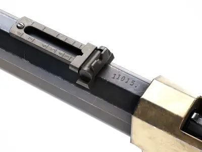 PBR Henry Rifle 1860 Low-poly 3D model