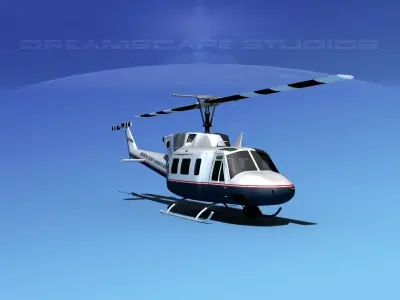 Bell 212 Madison County Sheriff 3D model