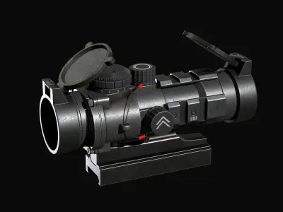 Barris AR Scope Low-poly 3D model