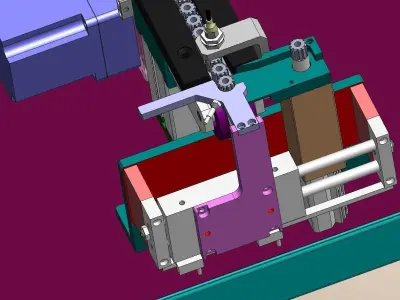 Bearing and gear vibration plate equipment 3D model