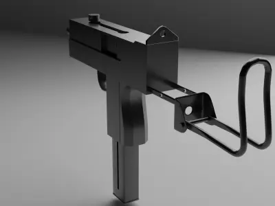 UZZI gun Free low-poly 3D model