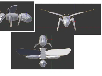 Robo Bug Alpha Low-poly 3D model