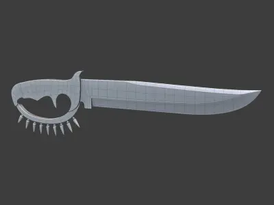 MIILTARY KNIFES 3D model