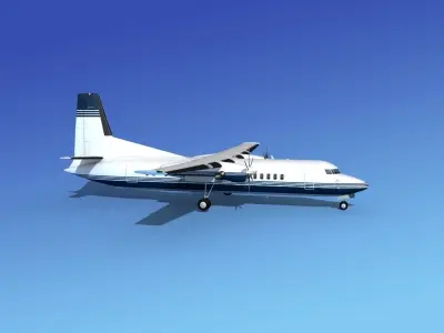 Fokker 50 Corporate 1 3D model