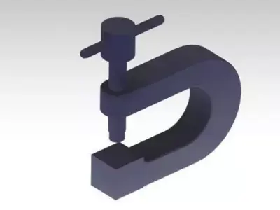 Stega clamp Free 3D model