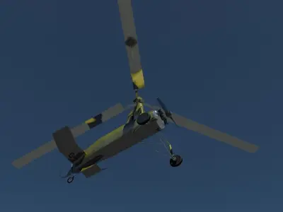 Autogiro LaCierva 3D model