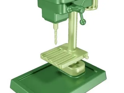 Marvelous Drilling Machine Toy Low-poly 3D model