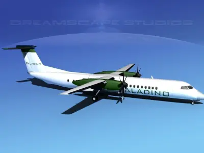 Dehaviland DHC-8 400 Paladino Charters 3D model