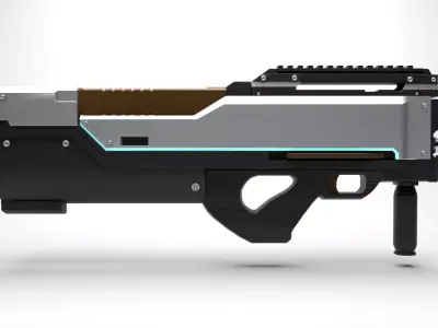 sci-fi gun Free 3D model