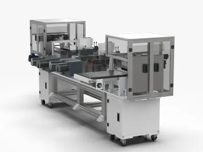 Automatic 18650 Battery X-Ray Testing Machine 3D model