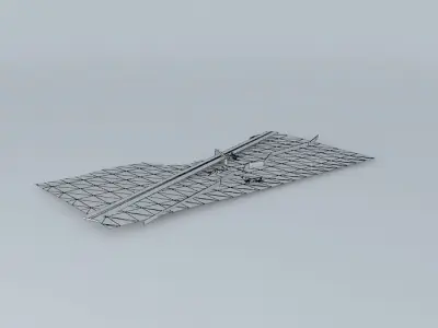 Red Wings Flight 9268 Airplane Crash/Red Wings Airlines Tu-20... Free 3D model