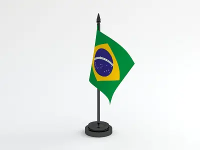 Table Flag Brazil 3D model