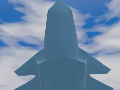 FA xx 6th Generation Stealth Fighter Low-poly 3D model