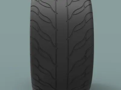 Rear sport wheel 3D model