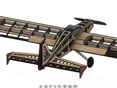 SS RC Plane 1 3D model