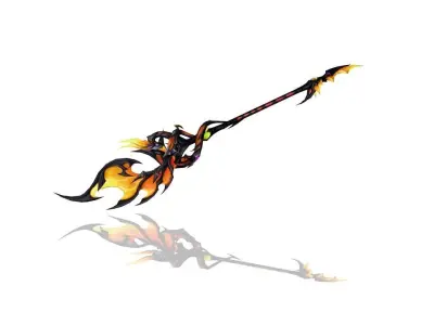 Mystic Scepter Low-poly 3D model