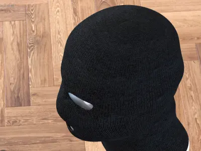 Full Face 3 Hole Balaclava Ski Mask 3D model