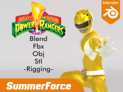 Yellow Ranger - Power Ranger 3D model