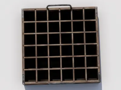 Bottle Drink Box Low-poly 3D model