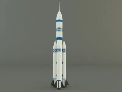 space rocket 3D model