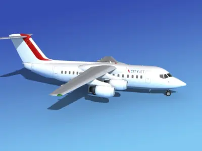 BAe 146-200 CityJet 2 3D model