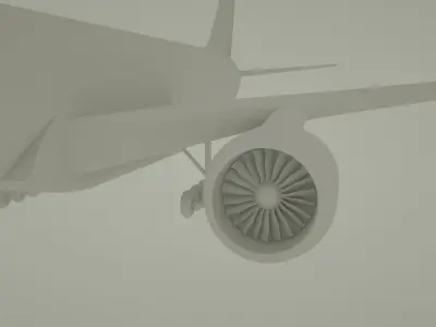 Boeing 777-300 er  Low-poly 3D model
