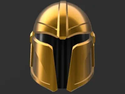 Custom Mandalorian Helmet 3D print model buy