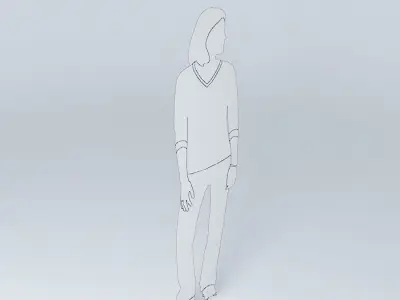 cunard woman Free 3D model