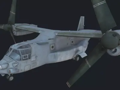 MV-22 Osprey Low-poly 3D model
