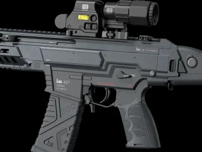 HK437 Low-poly 3D model