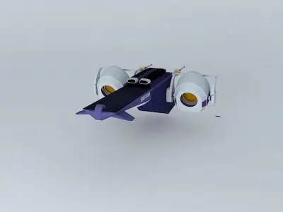 XH Scout Space reconnaissance helicopter class Free 3D model