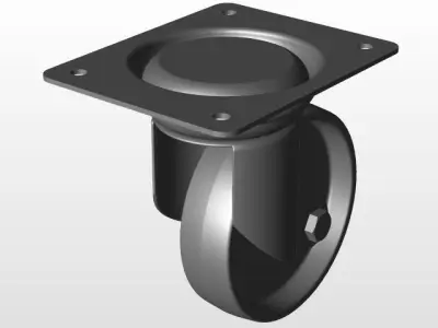 150 CASTOR SWIVEL WHEEL Free 3D model