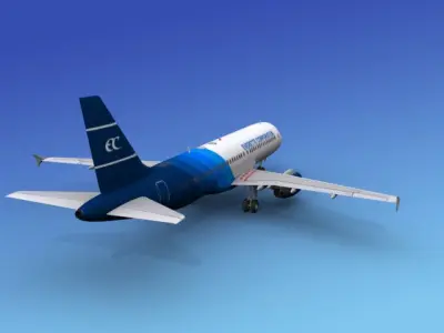Airbus A320 Coroporate 1 3D model