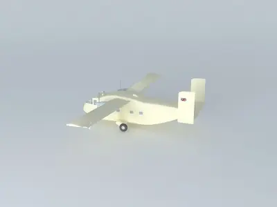 SHORT Skyvan british FULL INTERIOR 3D model