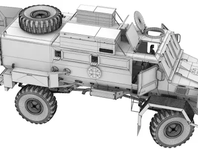 Rinkhals military vehicle 3D model