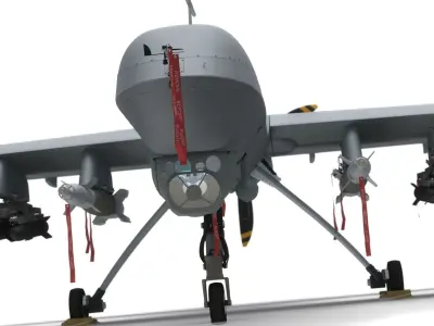 Generic Military Aircraft UAV Drone 3D model