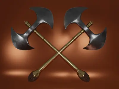 African Axes 3D model