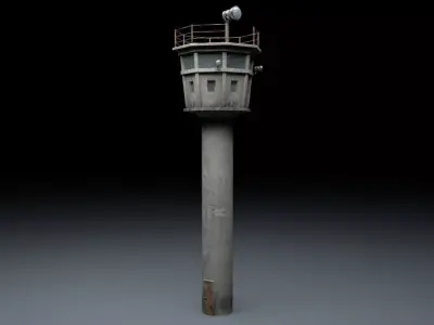 Berlin Wall Guard Tower v1 3D model