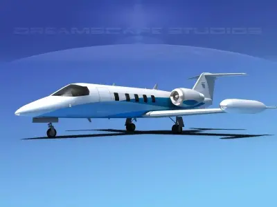 Gates Bombardier Learjet 35 V02 3D model